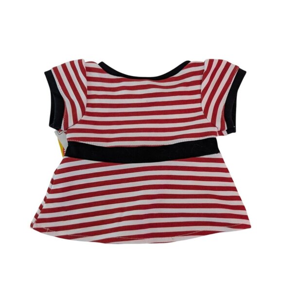 Build A Bear Clothes Cincinnati Reds Dress Peace Shirt Skirts Panties 5 Pc NWT - Picture 3 of 11